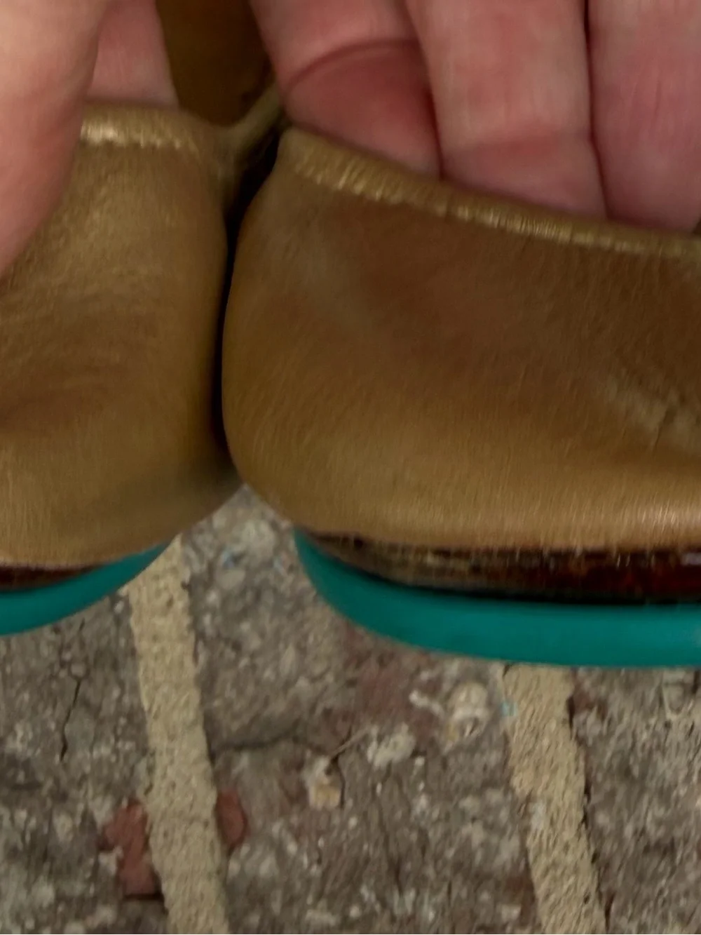 Tieks Metallic Gold Ballet flats size 11
